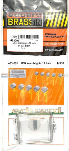 EDU653007 1:350 Eduard Brassin PRINT USN Searchlights 12 inch
