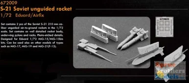 EDU672009 1:72 Eduard S-21 Soviet Unguided Rocket Set