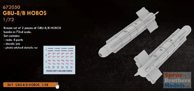 EDU672050 1:72 Eduard Brassin GBU-8/B HOBOS Bomb Set