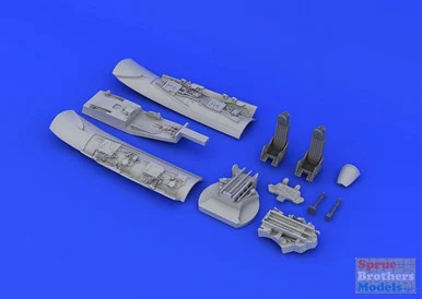 EDU672077 1:72 Eduard Brassin UTI MiG-15 Fagot Cockpit Set (EDU kit)