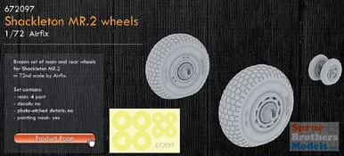 EDU672097 1:72 Eduard Brassin Shackleton MR.2 Wheels Set (AFX kit)