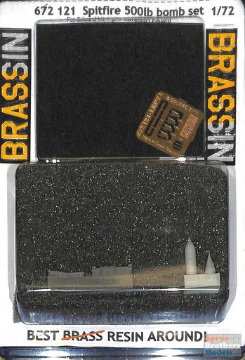 EDU672121 1:72 Eduard Brassin Spitfire 500lb Bomb Set (EDU kit)