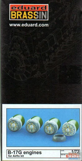 EDU672131 1:72 Eduard Brassin B-17G Flying Fortress Engines Set (AFX kit)