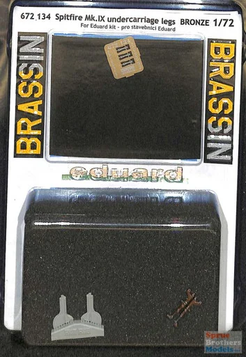 EDU672134 1:72 Eduard Brassin Spitfire Mk.IX Undercarriage Legs (EDU kit)