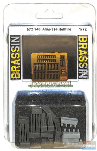 EDU672148 1:72 Eduard Brassin AGM-114 Hellfire Missile Set