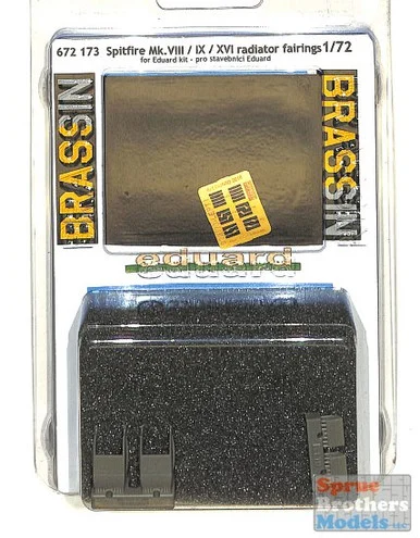 EDU672173 1:72 Eduard Brassin Spitfire Mk.VIII/IX/XVI Radiator Fairings (EDU kit)