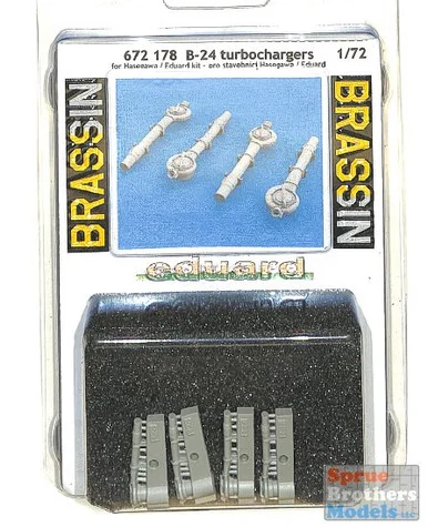EDU672178 1:72 Eduard Brassin B-24 Liberator Turbochargers (EDU/HAS kit)