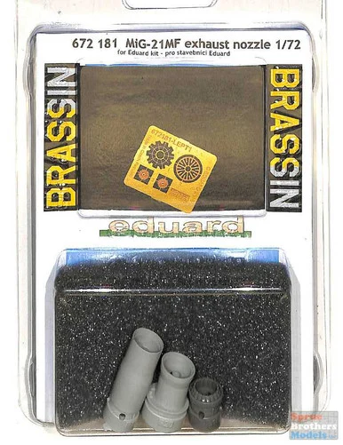 EDU672181 1:72 Eduard Brassin MiG-21MF Fishbed Exhaust Nozzle Set (EDU kit)