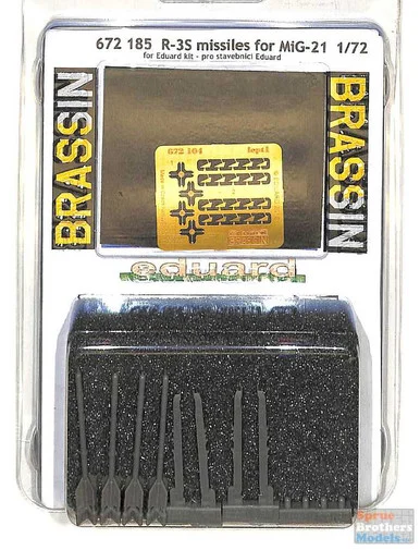 EDU672185 1:72 Eduard Brassin R-3S Missiles for MiG-21 (EDU kit)