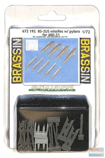 EDU672192 1:72 Eduard Brassin RS-2US Missiles with Pylons for MiG-21 (EDU kit)