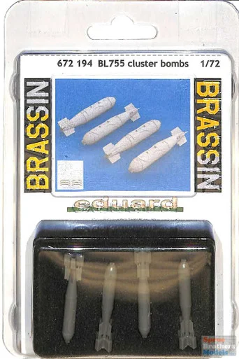 EDU672194 1:72 Eduard Brassin BL755 Cluster Bombs (4 pcs)