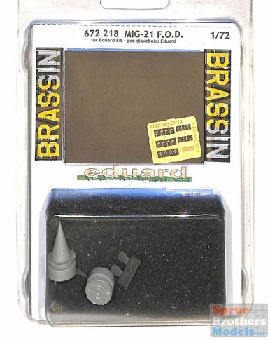 EDU672218 1:72 Eduard Brassin MiG-21 Fishbed FOD Cover Set (EDU kit)