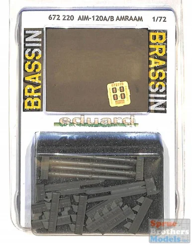 EDU672220 1:72 Eduard Brassin AIM-120A AIM-120B AMRAAM Missile Set