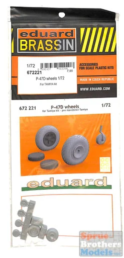 EDU672221 1:72 Eduard Brassin P-47D Thunderbolt Wheels (TAM kit)