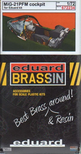 EDU672234 1:72 Eduard Brassin MiG-21PFM Fishbed Cockpit (EDU kit)