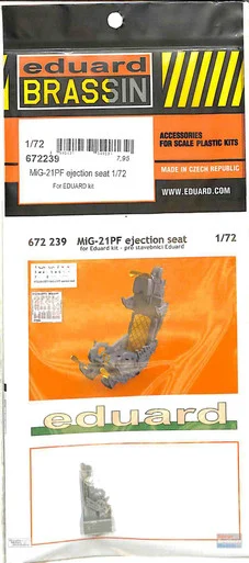EDU672239 1:72 Eduard Brassin MiG-21PF Fishbed Ejection Seat (EDU kit)