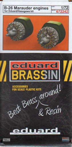 EDU672242 1:72 Eduard Brassin B-26 Marauder Engines (EDU/HAS kit)