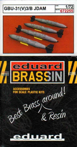 EDU672255 1:72 Eduard Brassin GBU-31(V)3/B JDAM Set