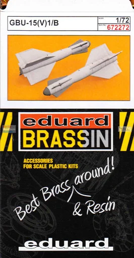EDU672272 1:72 Eduard Brassin GBU-15(V)1/B Bomb Set