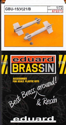 EDU672273 1:72 Eduard Brassin GBU-15(V)21/B Bomb Set