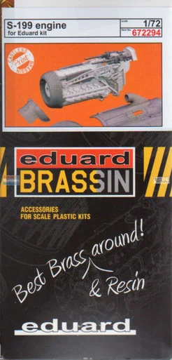 EDU672294 1:72 Eduard Brassin Print Avia S-199 Engine Set (EDU kit)