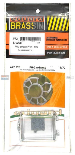 EDU672298 1:72 Eduard Brassin PRINT FM-2 Wildcat Exhaust (ARH kit)