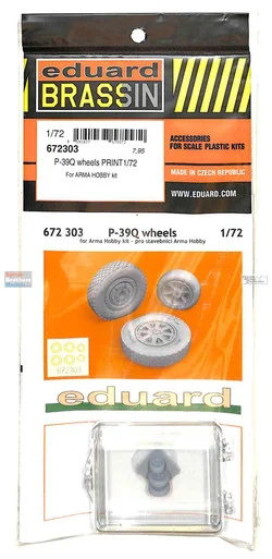 EDU672303 1:72 Eduard Brassin PRINT P-39Q Airacobra Wheels (ARH kit)