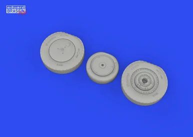 1/72 Eduard Brassin P-39Q wheels w/rims Print for Arma Hobby