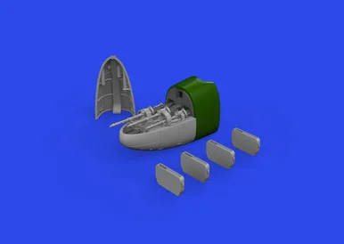 1/72 Eduard Brassin Bf 110E nose guns Print for Eduard