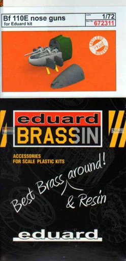 EDU672311 1:72 Eduard Brassin PRINT Bf110E Nose Guns (EDU kit)
