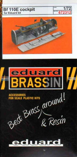 EDU672312 1:72 Eduard Brassin PRINT Bf110E Cockpit Set (EDU kit)