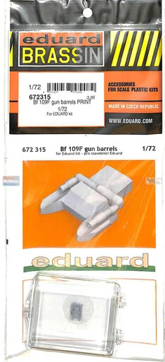 EDU672315 1:72 Eduard Brassin PRINT Bf109F Gun Barrels (EDU kit)