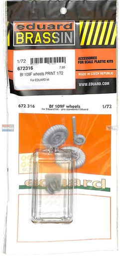 EDU672316 1:72 Eduard Brassin PRINT Bf109F Wheels (EDU kit)