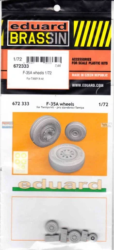 EDU672333 1:72 Eduard Brassin F-35A Lightning II Wheels (TAM kit)