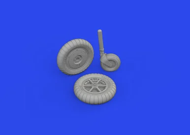 1/72 Eduard Bf 109G-2/G-4 wheels for bulged wings PRINT Brassin