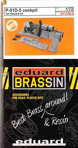 EDU672363 1:72 Eduard Brassin PRINT P-51D-5 Mustang Cockpit Set (EDU kit)