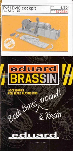 EDU672364 1:72 Eduard Brassin PRINT P-51D-10 Mustang Cockpit Set (EDU kit)