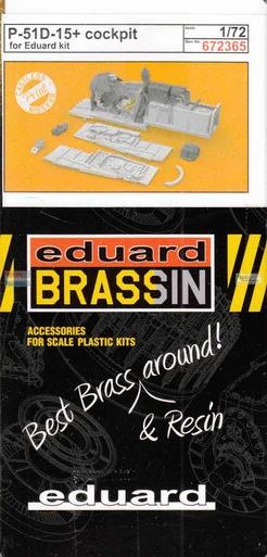 EDU672365 1:72 Eduard Brassin PRINT P-51D-15+ Mustang Cockpit Set (EDU kit)
