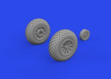 1/72 Eduard P-51D wheels block tread 2 Brassin for EDUARD