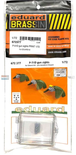 EDU672377 1:72 Eduard Brassin PRINT P-51D Mustang Gun Sights (EDU kit)