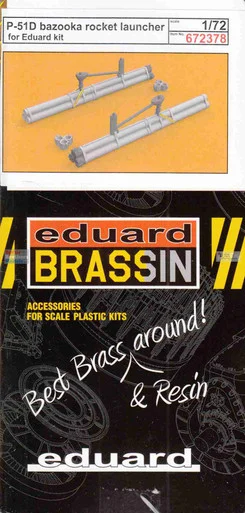 EDU672378 1:72 Eduard Brassin P-51D Mustang Bazooka Rocket Launcher (EDU kit)