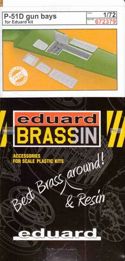 EDU672379 1:72 Eduard Brassin PRINT P-51D Mustang Gun Bays Set (EDU kit)
