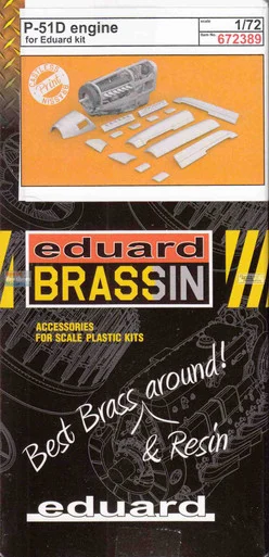 EDU672389 1:72 Eduard Brassin P-51D Mustang Engine (EDU kit)