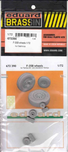 EDU672390 1:72 Eduard Brassin F-35B Lightning II Wheels (TAM kit)