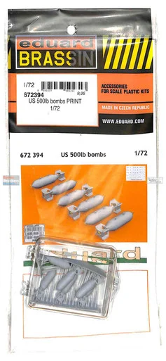 EDU672394 1:72 Eduard Brassin US 500lb Bombs Set