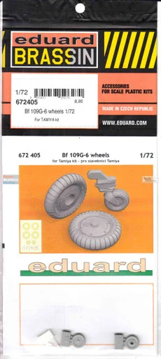 EDU672405 1:72 Eduard Brassin Bf109G-6 Wheels (TAM kit)