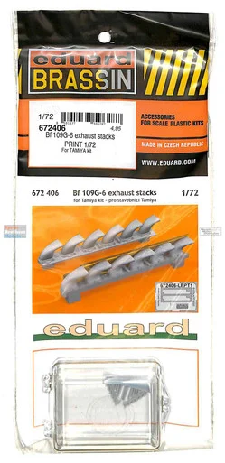 EDU672406 1:72 Eduard Brassin Bf109G-6 Exhaust Stacks (TAM kit)
