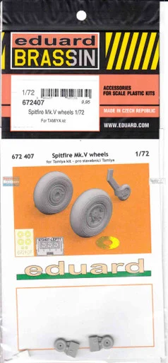 EDU672407 1:72 Eduard Brassin Spitfire Mk.V Wheels (TAM kit)