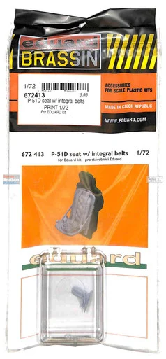 EDU672413 1:72 Eduard Brassin P-51D Mustang Seat with Belts (EDU kit)