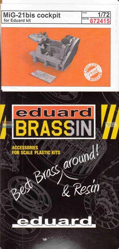 EDU672415 1:72 Eduard Brassin MiG-21bis Fishbed Cockpit (EDU kit)